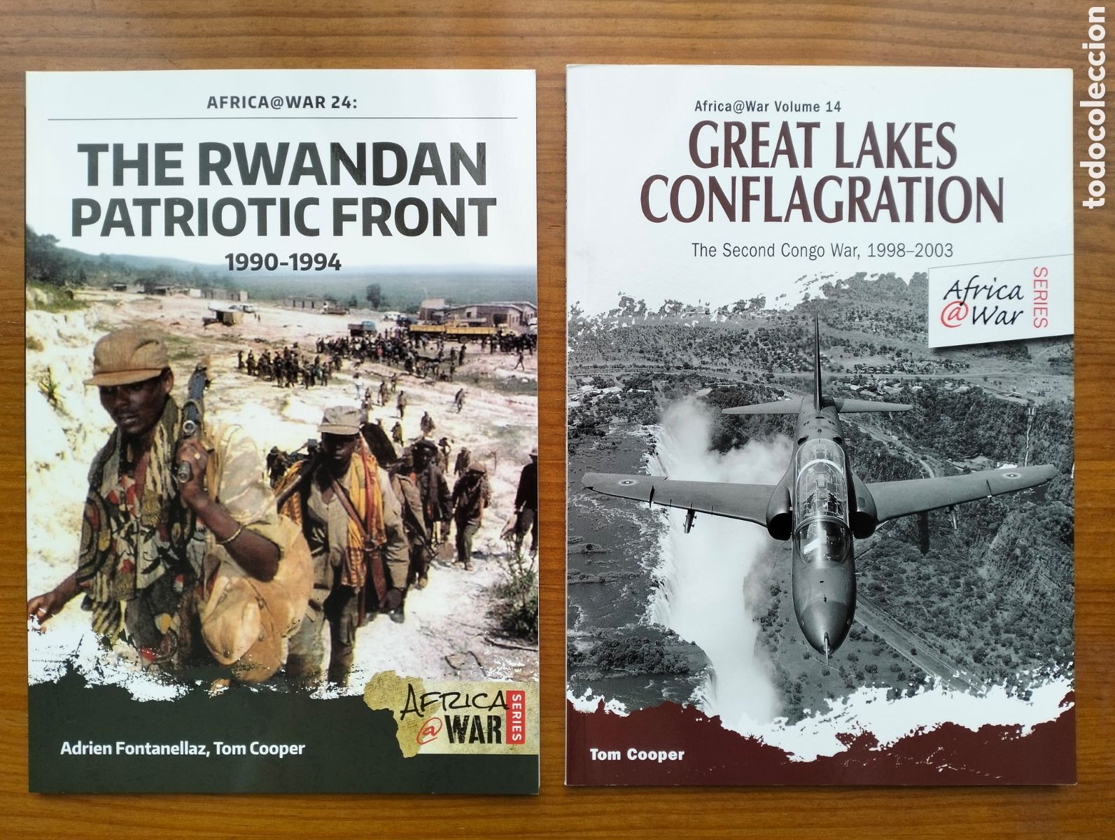 Libros de segunda mano: RWANDAN PATRIOTIC FRONT + GREAT LAKES CONFLAGRATION /Cooper + Fontanellaz/ Helion & Cia, 2013-15