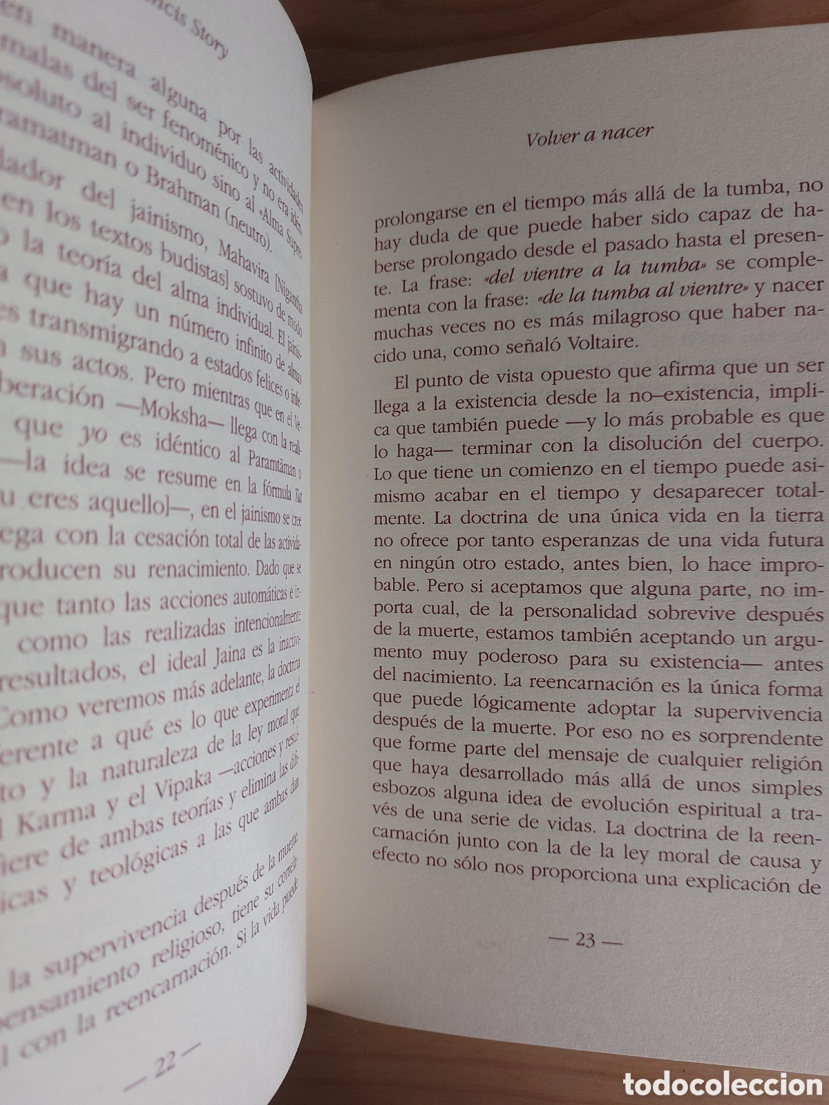 Libros de segunda mano: Volver a nacer. Francis Story - Foto 2