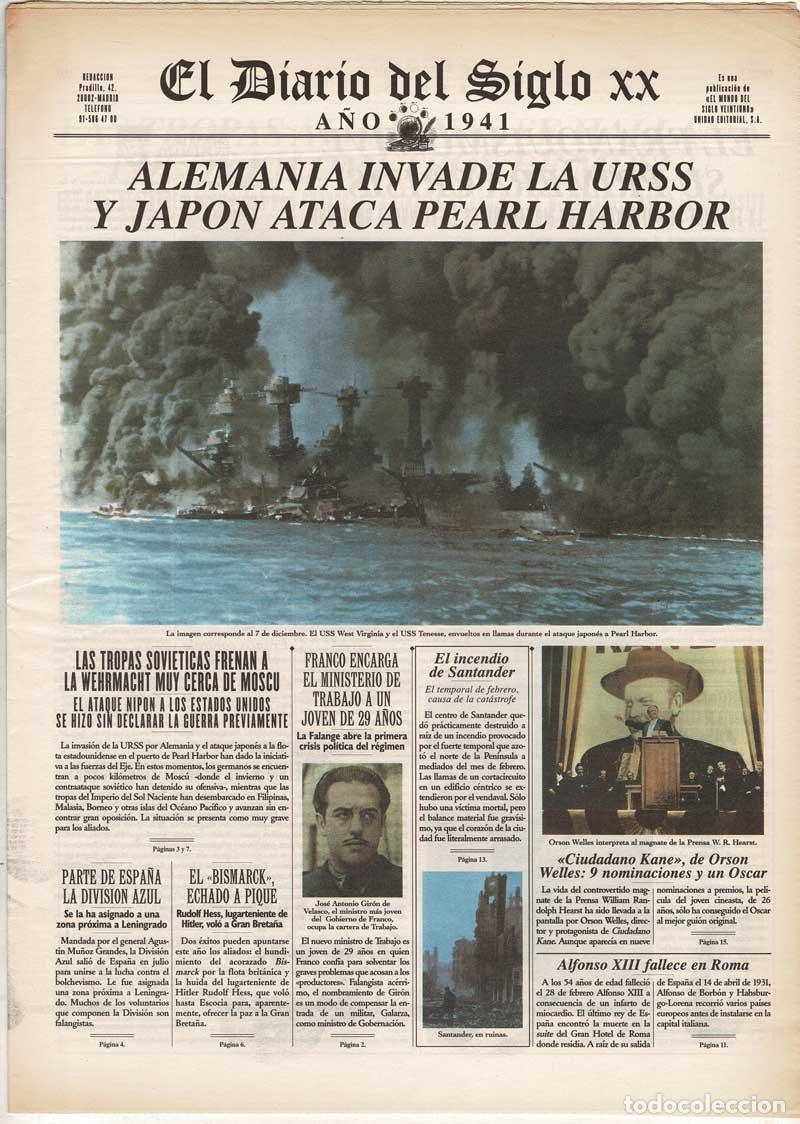 Libros de segunda mano: El Diario del Siglo XX. A&ntilde;o 1941