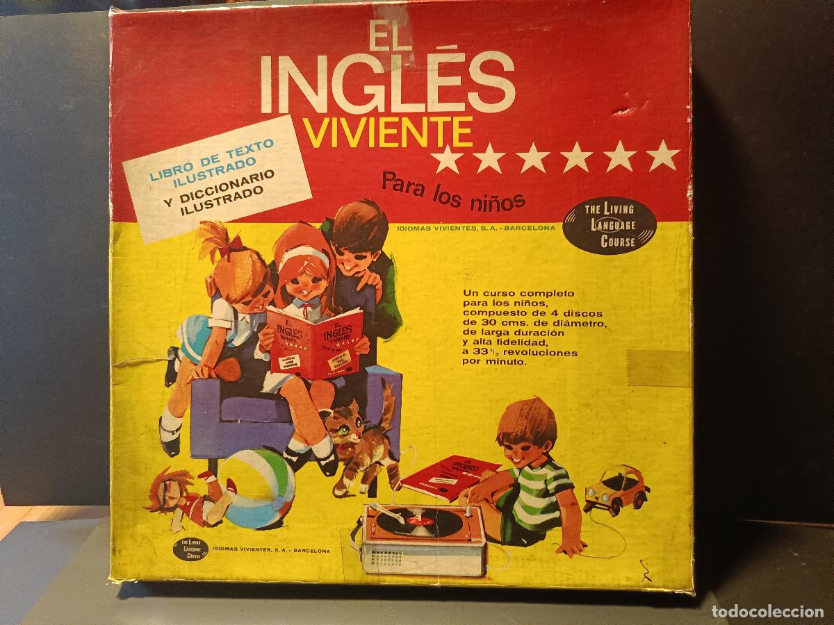 Libros de segunda mano: El Ingl&eacute;s Viviente para Ni&ntilde;os: Libros + 4 LPs pepeto