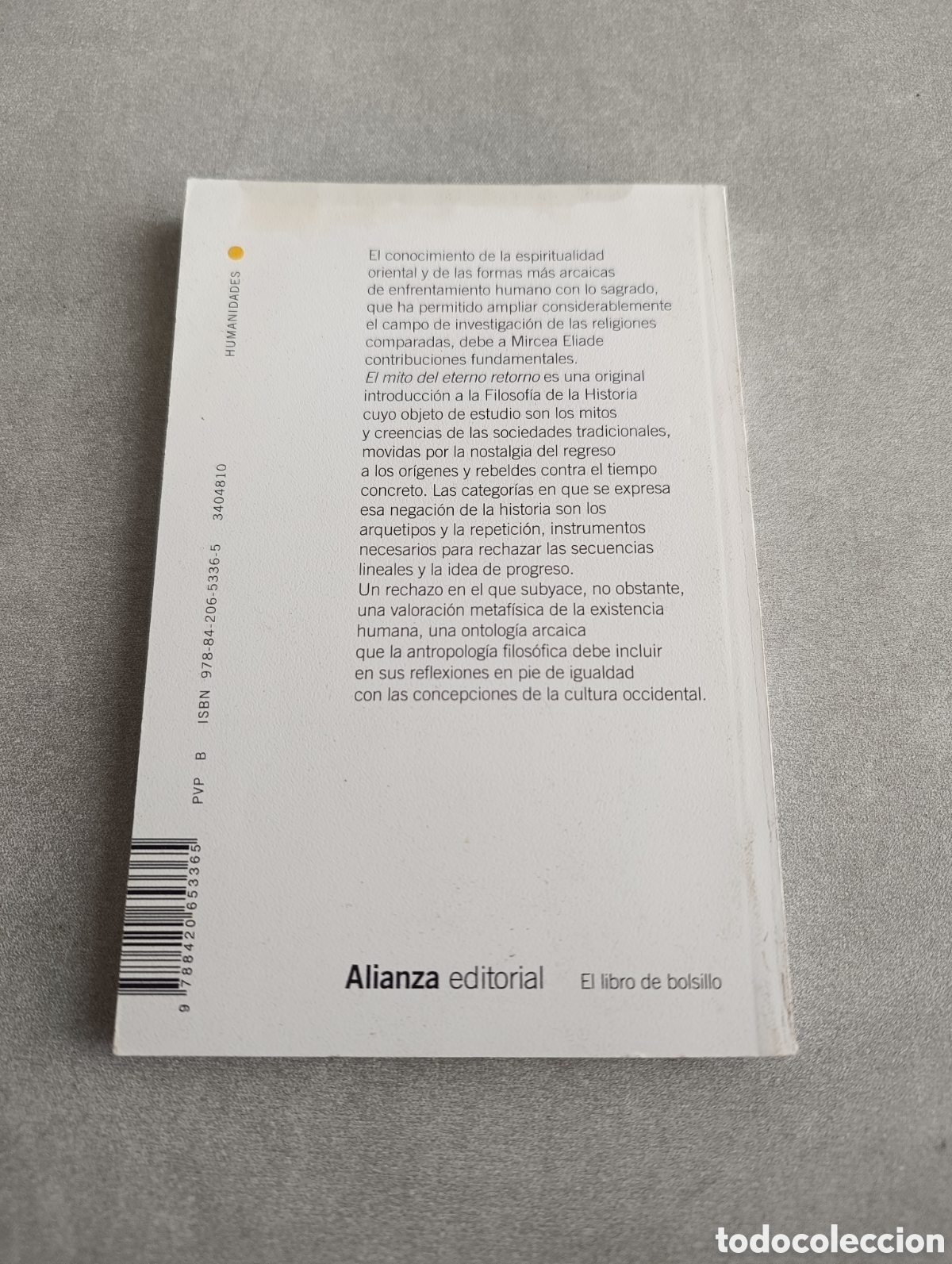 Libros de segunda mano: El mito del eterno retorno - Eliade, Mircea - Foto 3