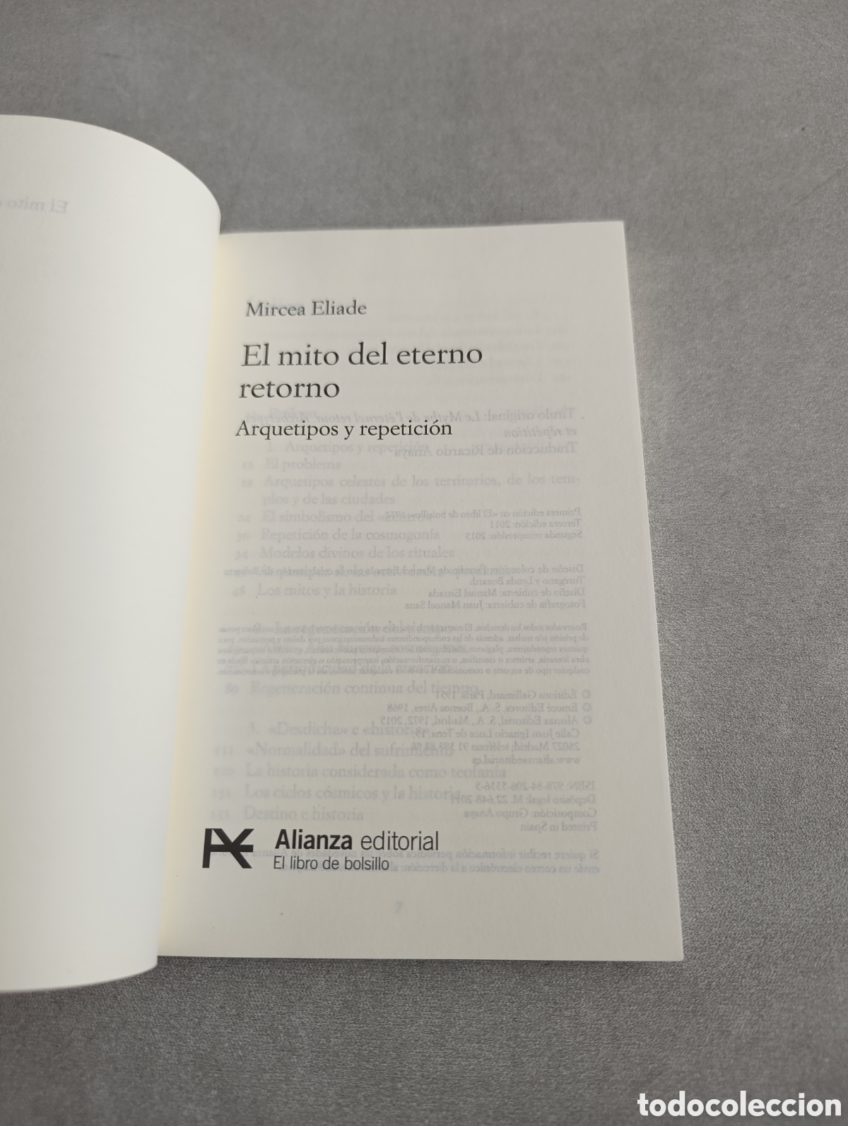Libros de segunda mano: El mito del eterno retorno - Eliade, Mircea - Foto 4