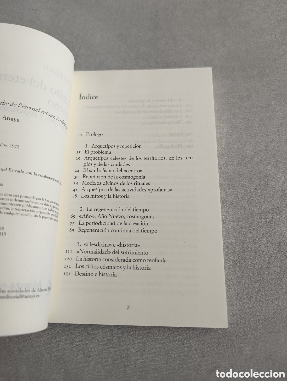 Libros de segunda mano: El mito del eterno retorno - Eliade, Mircea - Foto 5