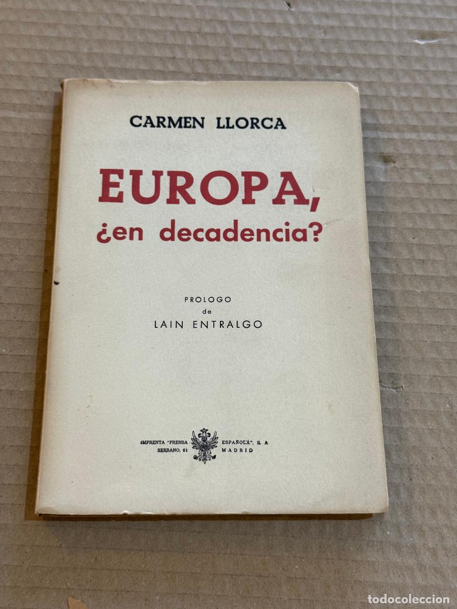 Libros de segunda mano: CARMEN LLORCA / 1&ordf; EDICION / DEDICATORIA / DEDICADO / ALCOY / ALICANTE