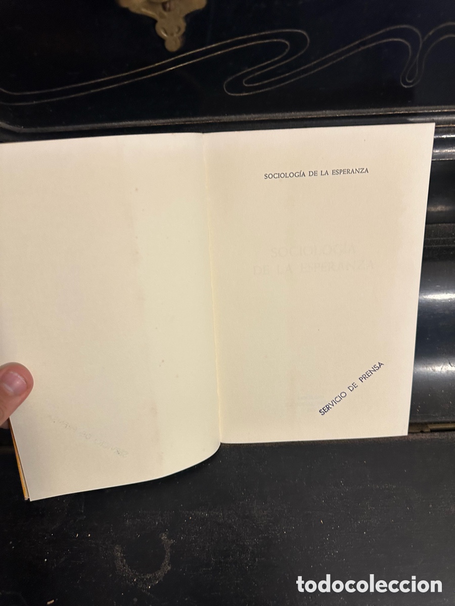 Libros de segunda mano: libro Sociolog&iacute;a de la esperanza de Henri - Foto 3