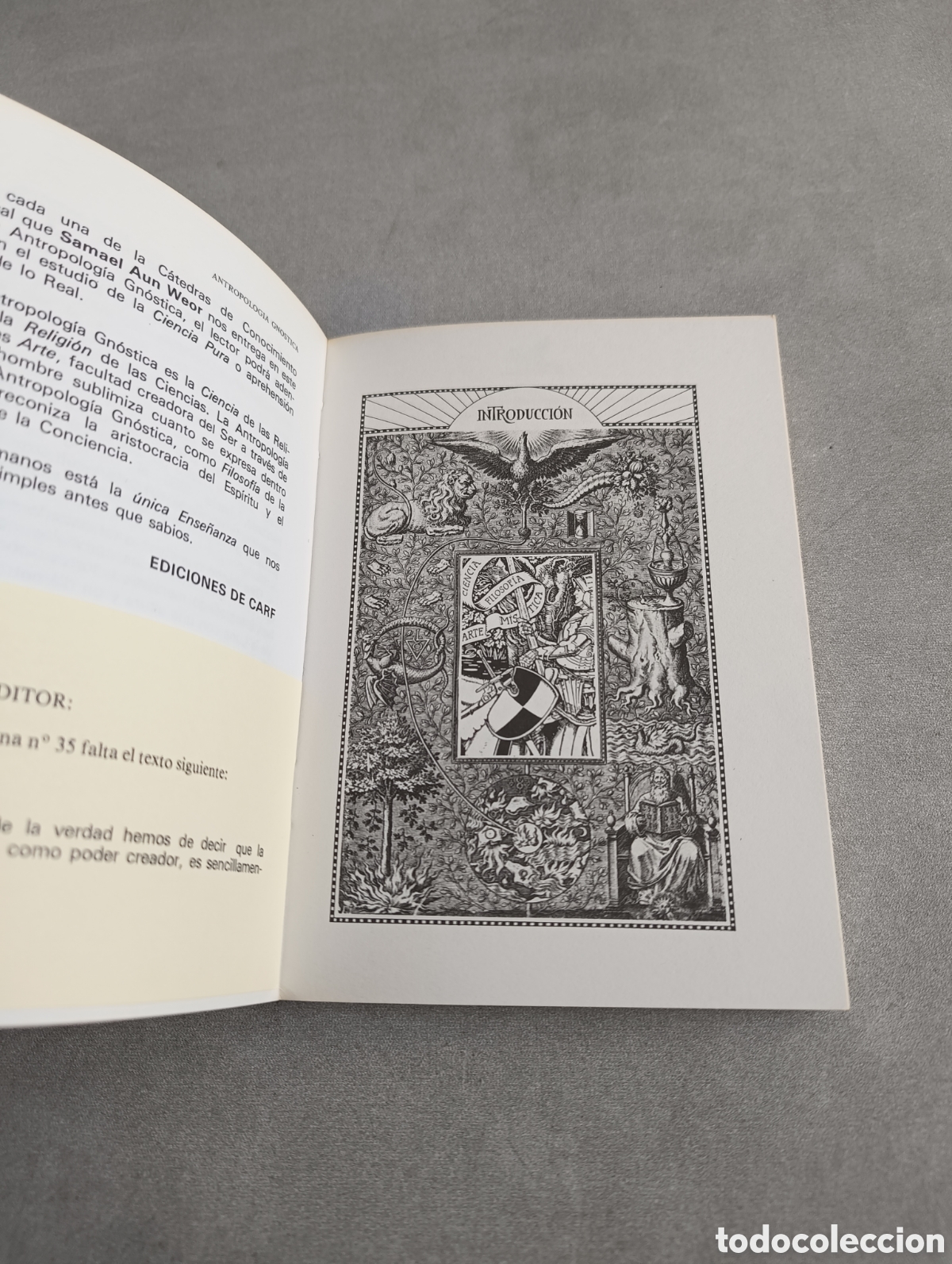 Libros de segunda mano: ANTROPOLOG&Iacute;A GN&Oacute;STICA - WEOR, SAMAEL AUN - Foto 4