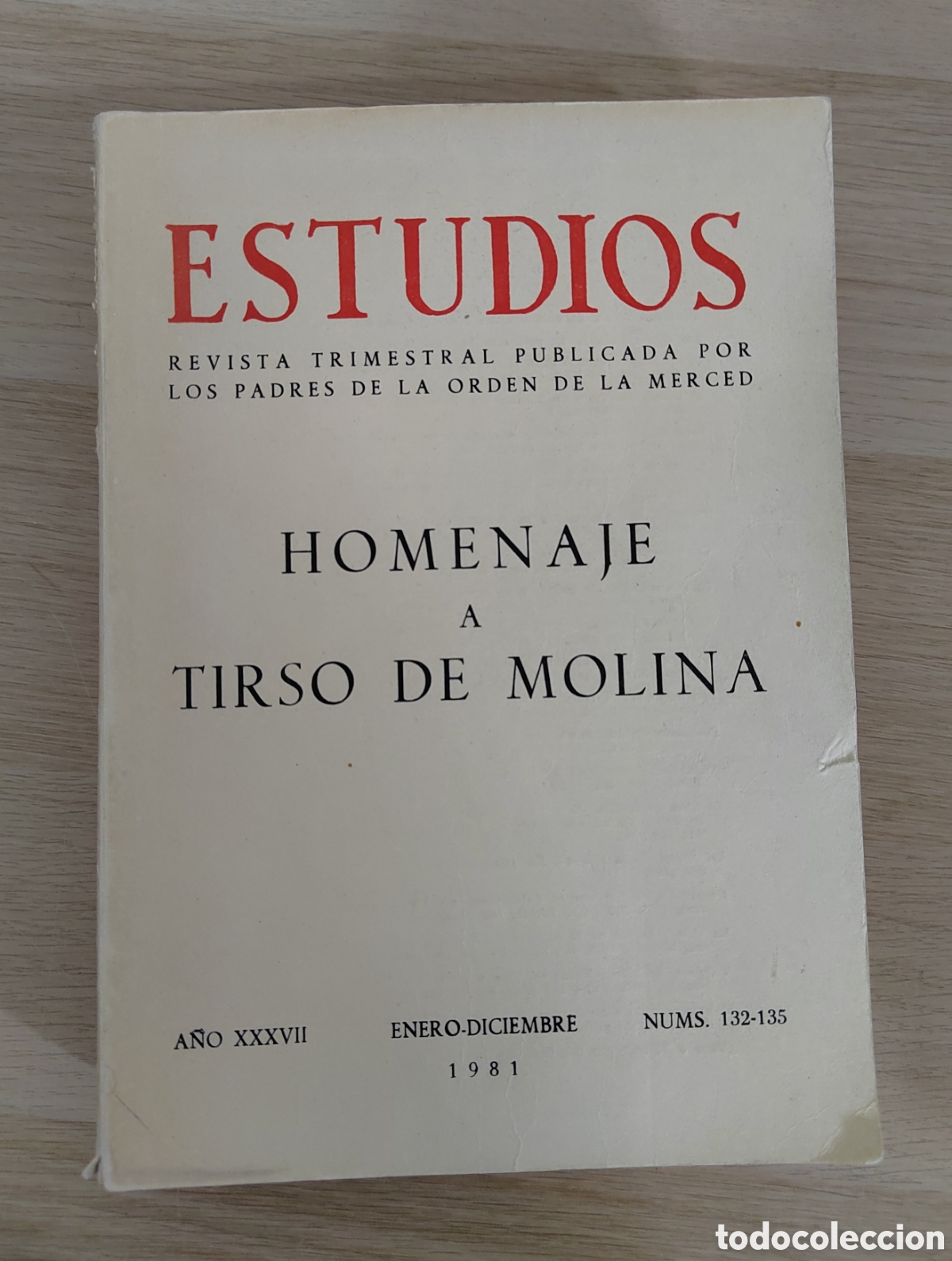 Libros de segunda mano: Homenaje a Tirso de Molina