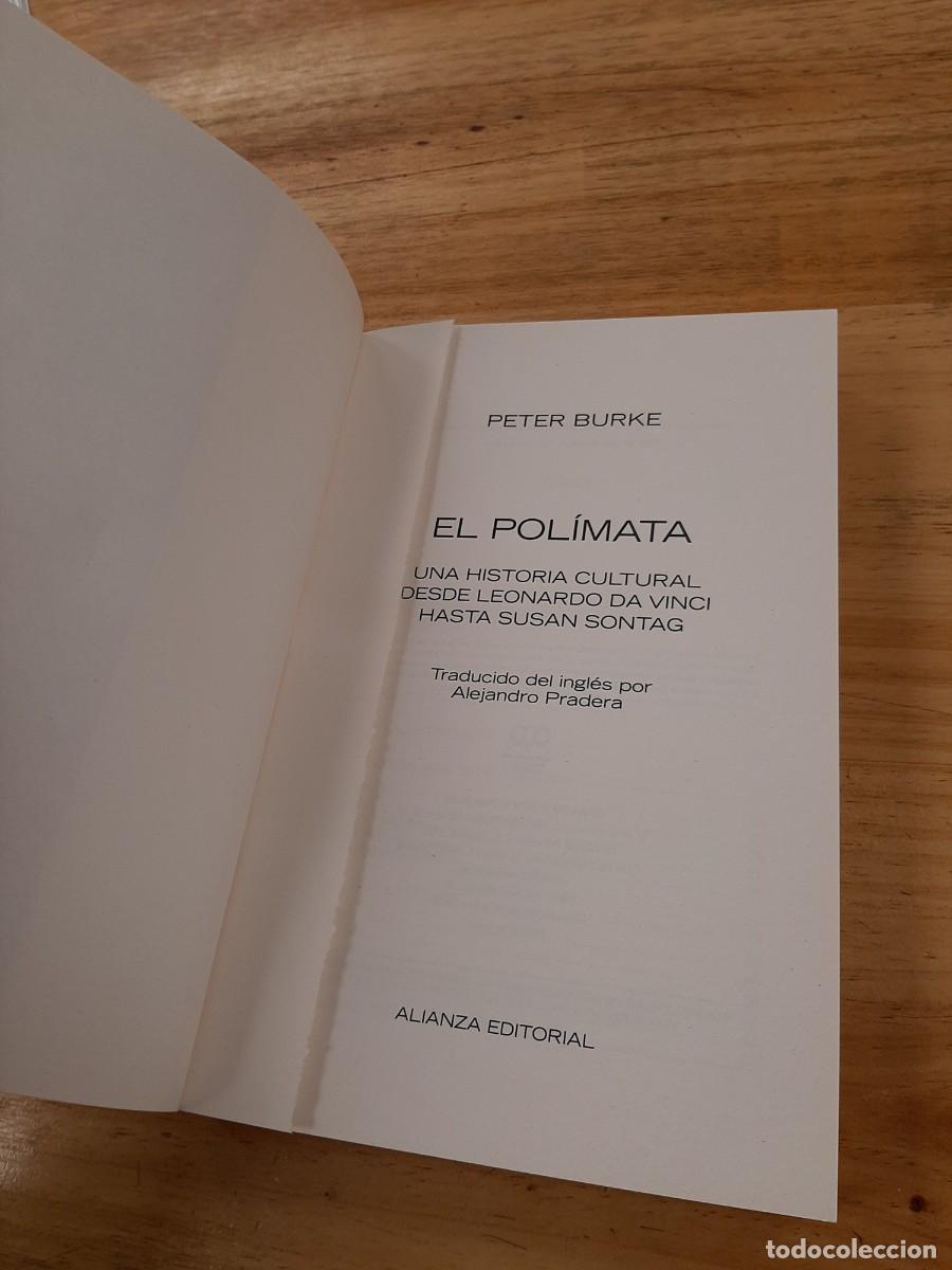 Libros de segunda mano: El pol&iacute;mata - Peter Burke - Alianza, 2022 - Foto 4
