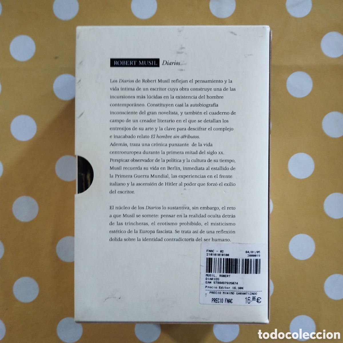 Libros de segunda mano: ROBERT MUSIL DIARIOS 2 VOL. DEBOLSILLO + NOTAS Y APENDICES - Foto 3