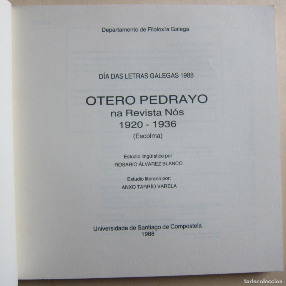 Libros de segunda mano: OTERO PEDRAYO (USC) BIOGRAF&Iacute;A - Foto 4