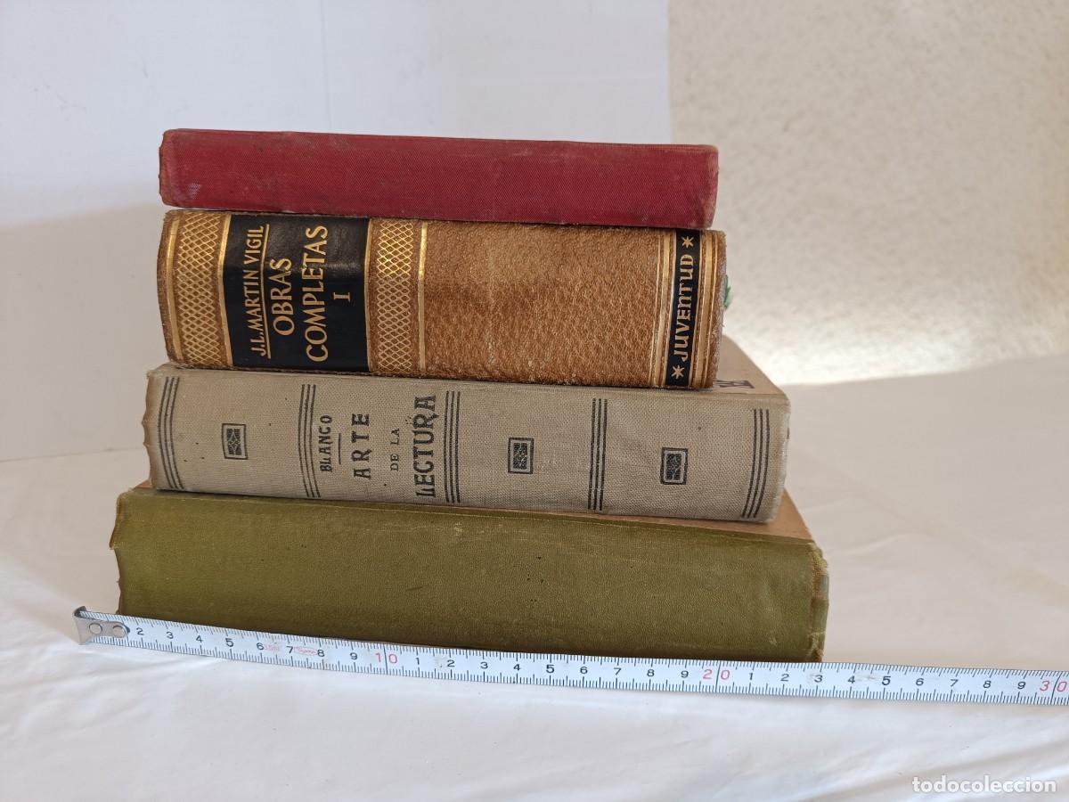 Libros de segunda mano: Lote 4 Libros Antiguos (1907-1927) Pedagog&iacute;a y Literatura - Rufino Blanco / Mart&iacute; Alpera