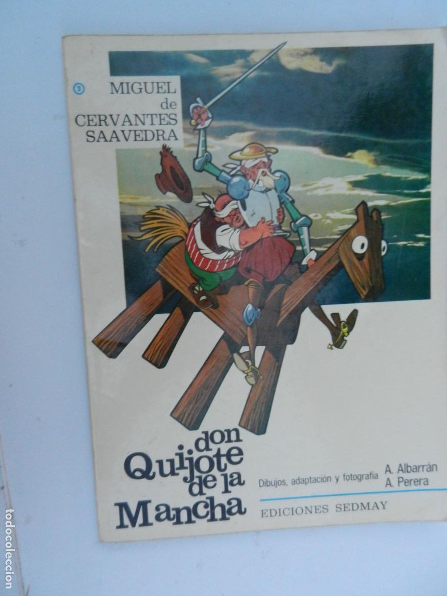 Libros de segunda mano: DON QUIJOTE DE LA MANCHA- MIGUEL CERVANTES - A. ALBARR&Aacute;N - A PERERA - EDC SEDMAY - 1975