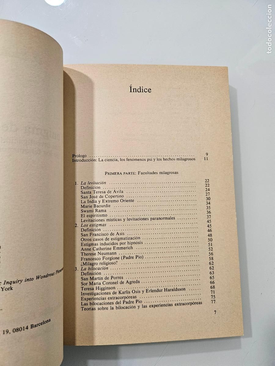 Libros de segunda mano: Enigma de los milagros | Rogo, D. Scott | Editorial Ediciones Mart&iacute;nez Roca, 1988 - Foto 4