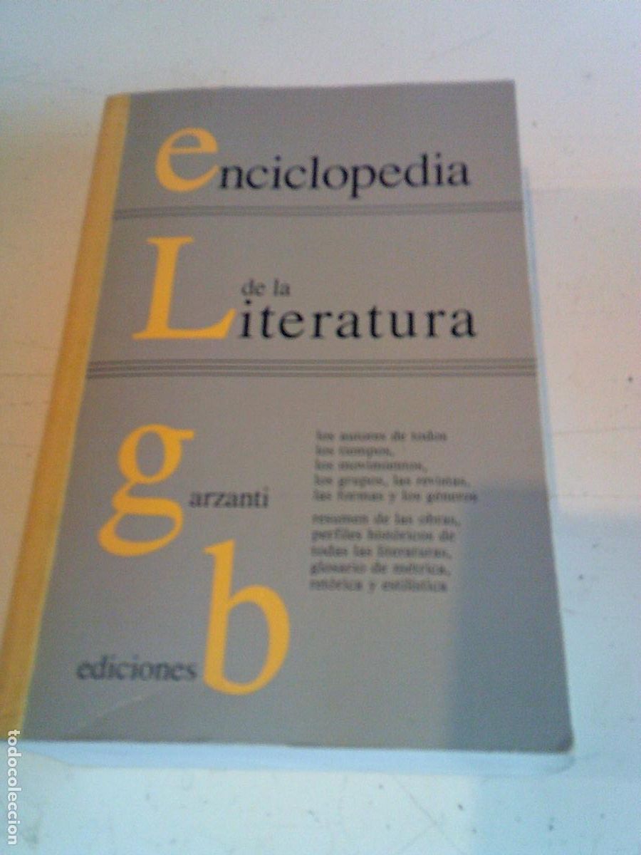 Libros de segunda mano: Enciclopedia de la literatura Garzanti