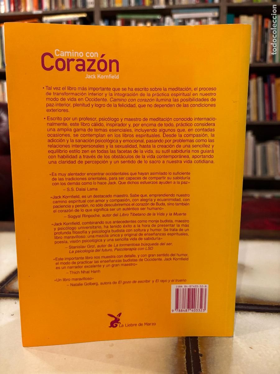 Libros de segunda mano: Camino con coraz&oacute;n. Jack Kornfield. - Foto 2