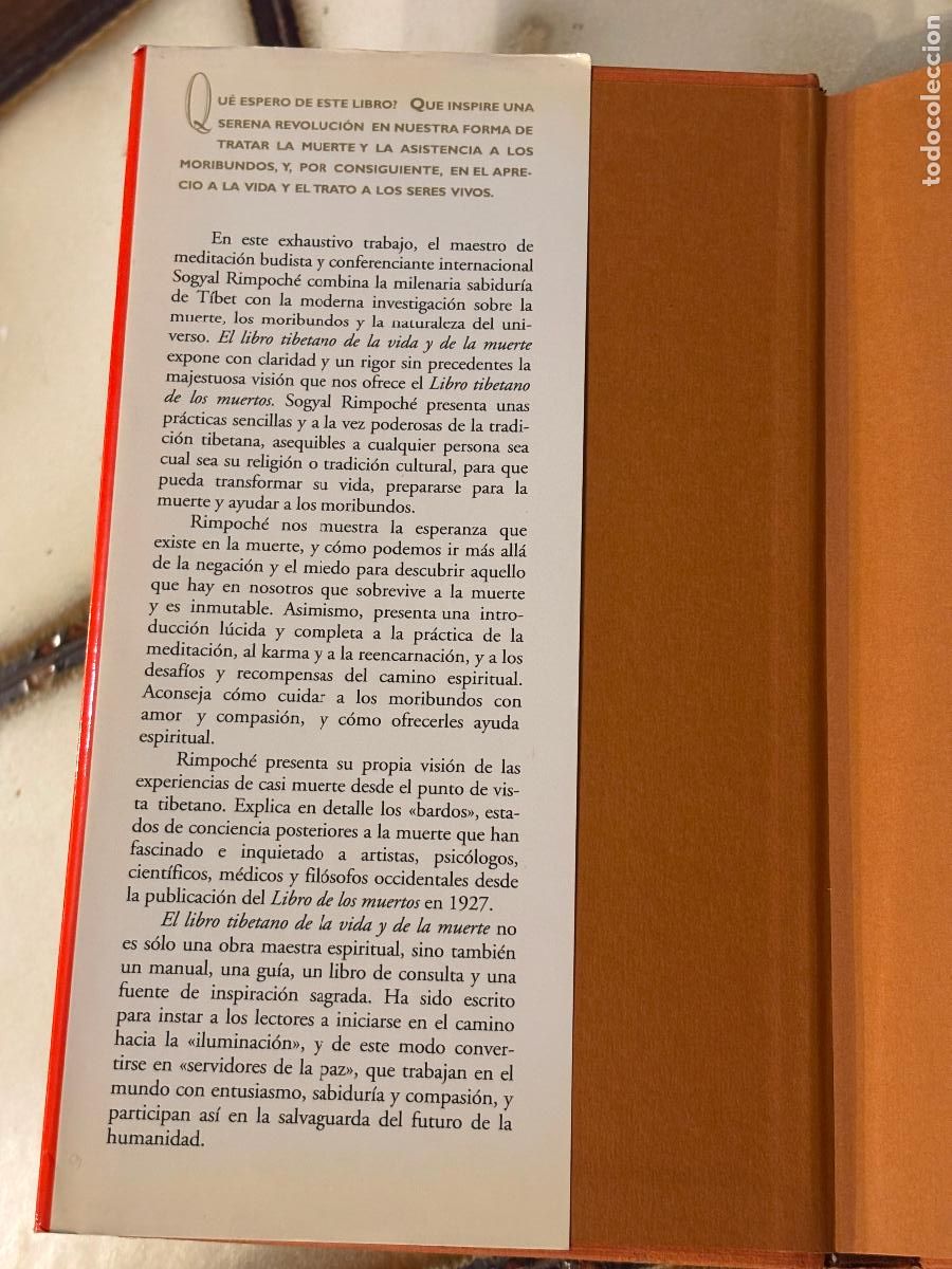 Libros de segunda mano: El libro tibetano de la vida y de la muerte. Sogyal Rimponch&eacute;. - Foto 3