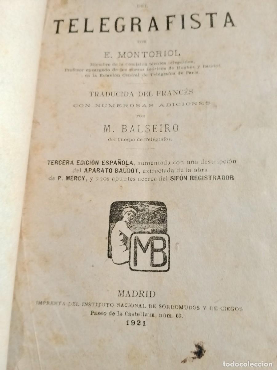 Libros de segunda mano: GU&Iacute;A PR&Aacute;CTICA DEL TELEGRAFISTA - E. Montoriol