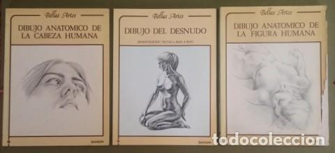 Libros de segunda mano: Dibujo anat&oacute;mico de la cabeza humana - Dibujo del desnudo - Dibujo anat&oacute;mico de la figura humana