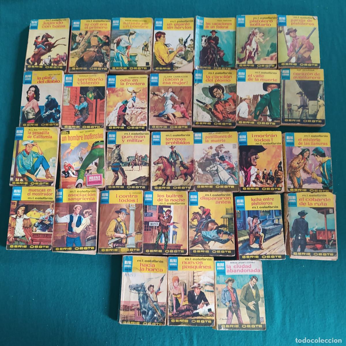 Libros de segunda mano: 31 MINI LIBROS SERIE OESTE