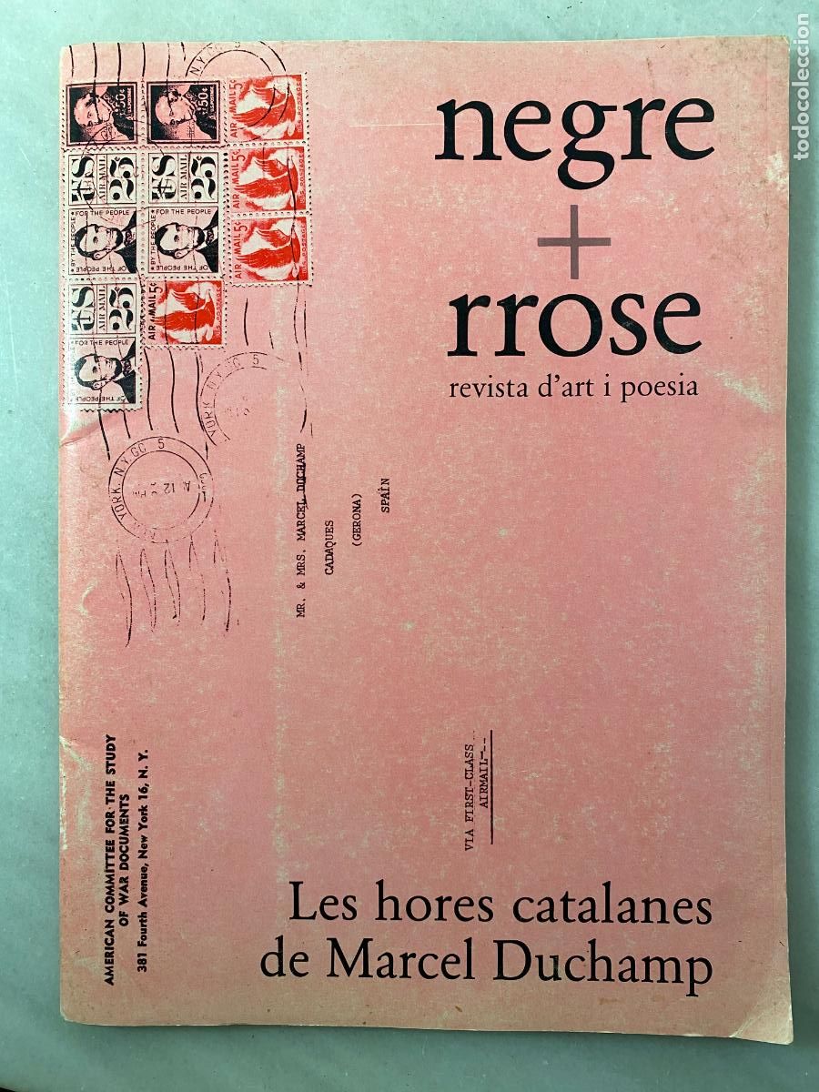 Libros de segunda mano: Negre + rrose. Revista d&rsquo;art i poesia. Les hores catalanes de Marcel Duchamp. 1984. MISERACHS.