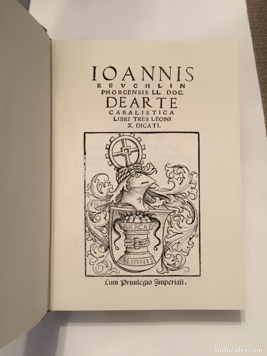 Livres d'occasion: Johannes Reuchlin - De arte cabalistica (grimorio esot&eacute;rico misticismo magia religi&oacute;n biblia c&aacute;bala)