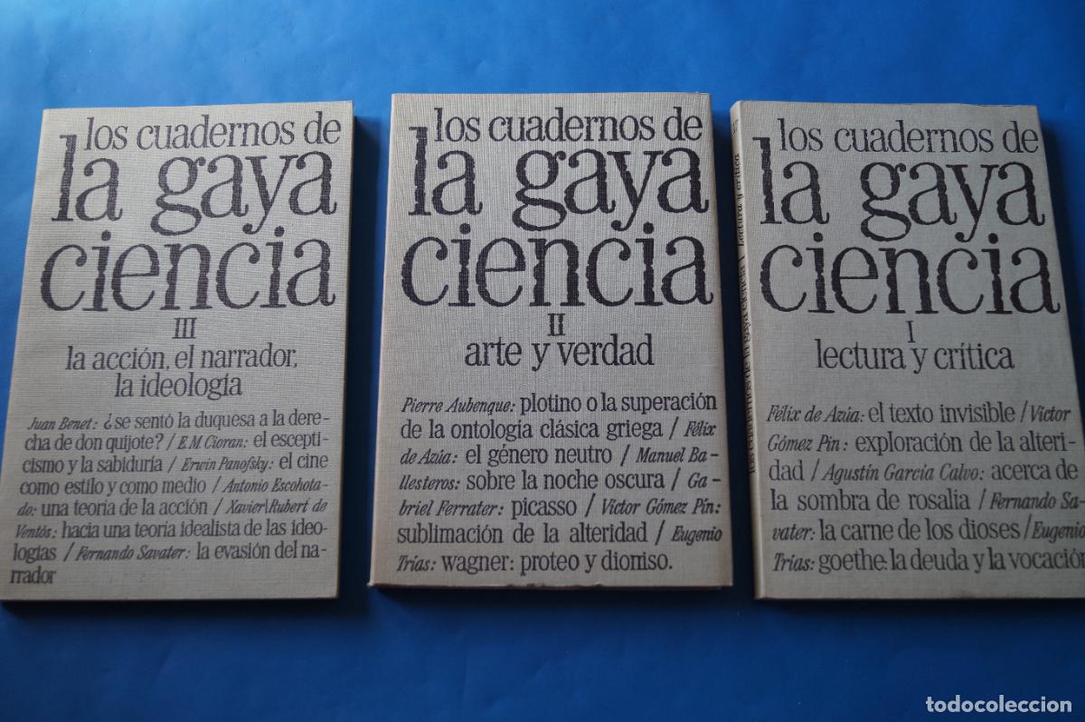 Libros de segunda mano: LOS CUADERNOS DE LA GAYA CIENCIA. VV.AA
