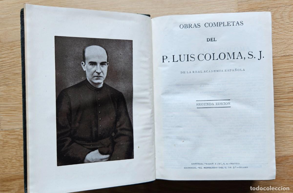 Libros de segunda mano: Obras completas del P. Luis Coloma - Foto 1