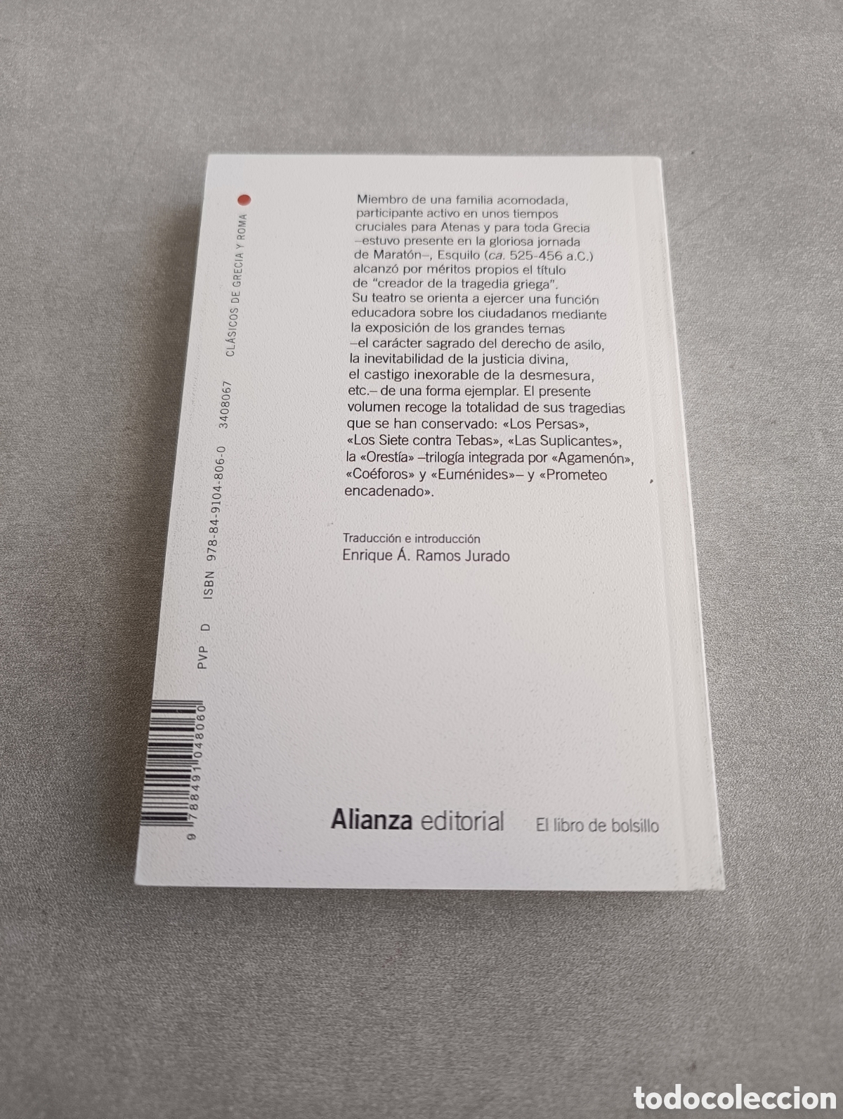 Libros de segunda mano: Tragedias. Esquilo. Alianza editorial - Foto 3
