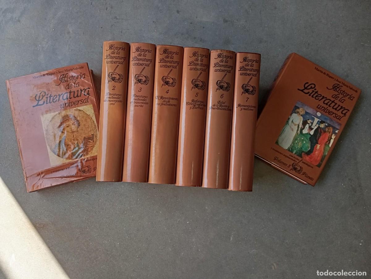 Libros de segunda mano: Historia de la literatura universal /Planeta / 8 volumenes