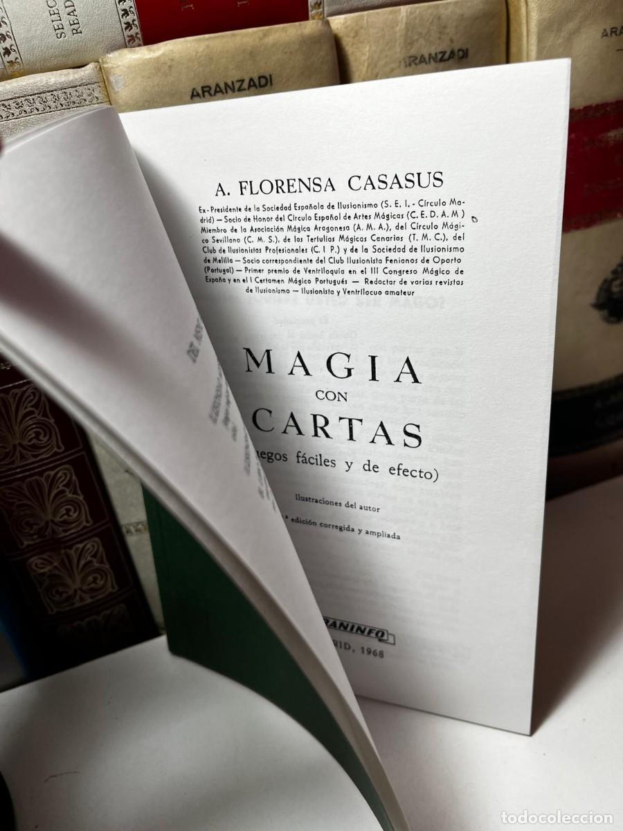 Libros de segunda mano: M&Aacute;GIA CON CARTAS (Juegos f&aacute;ciles de efecto). 2&ordf; Edici&oacute;n corregida y ampliada. 1961. Ed. Paraninfo.