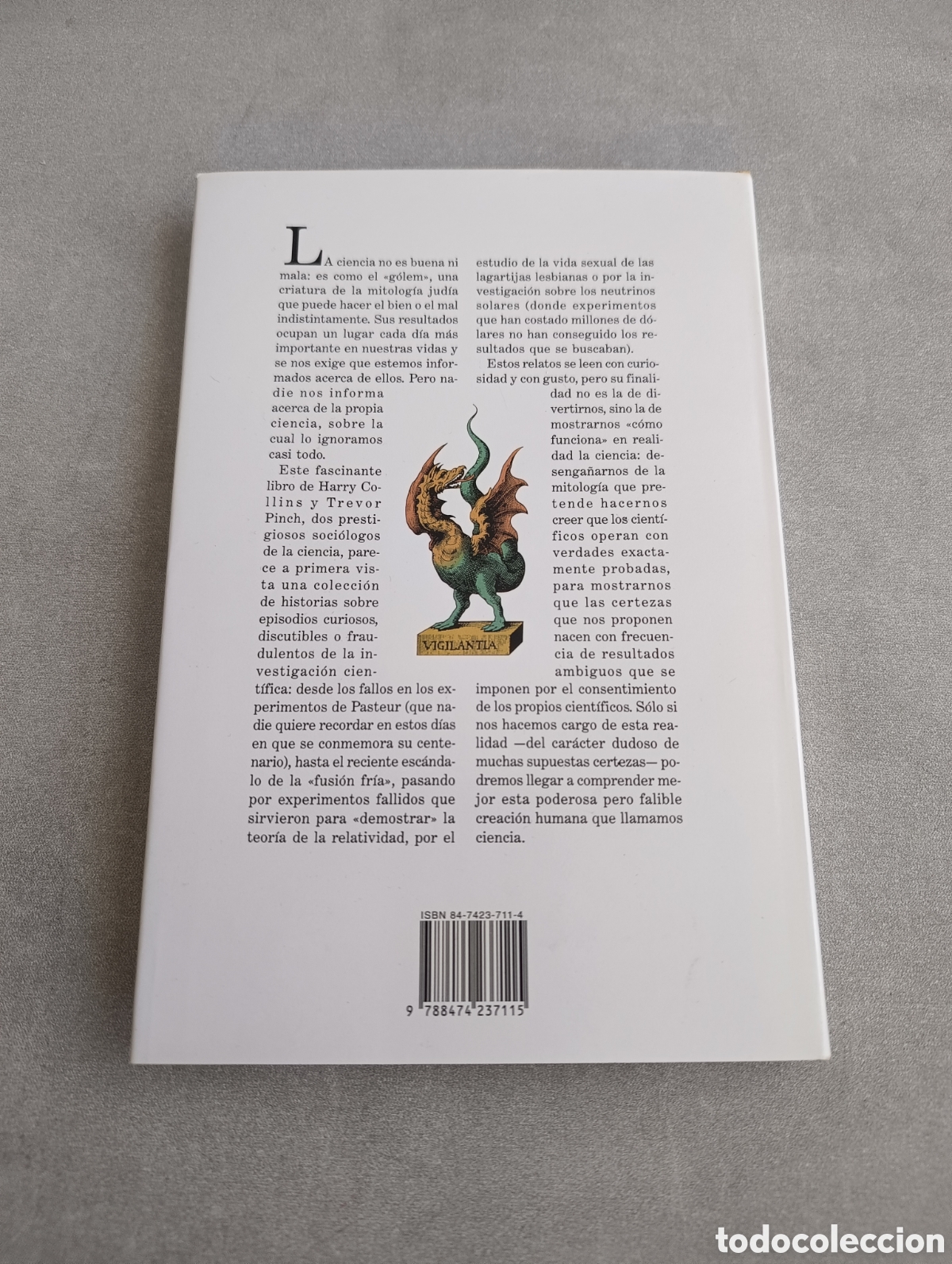 Libros de segunda mano: El Golem. Harry Collins. Trevor Pinch. - Foto 3