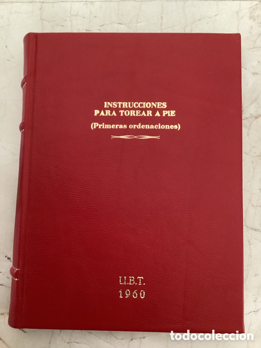 Libros de segunda mano: INSTRUCCIONES PARA TOREAR A PIE. (PRIMERAS ORDENACIONES).