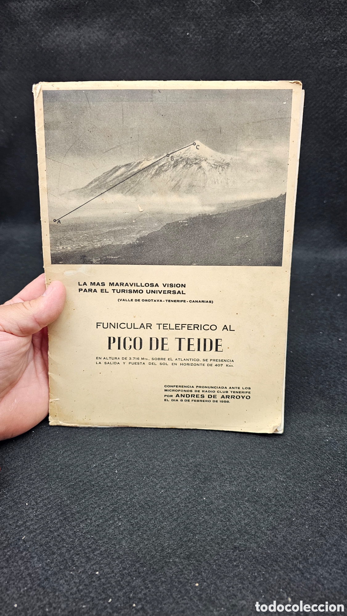 Libros de segunda mano: Funicular telef&eacute;rico Al pico Teide 1956