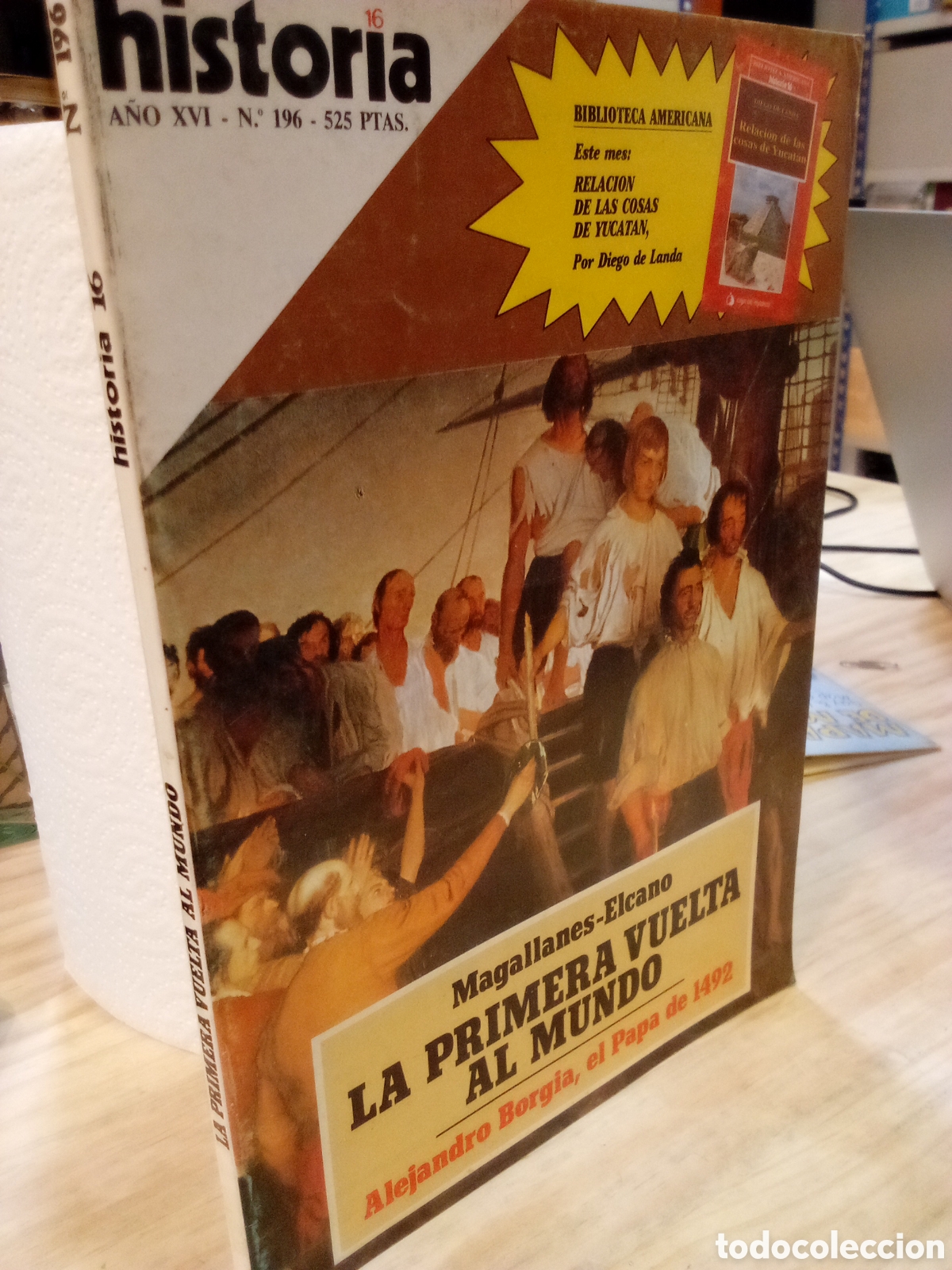 Livros em segunda m&atilde;o: Revista - historia 16 n. 196 - Magallanes Elcano, la primera vuelta al mundo