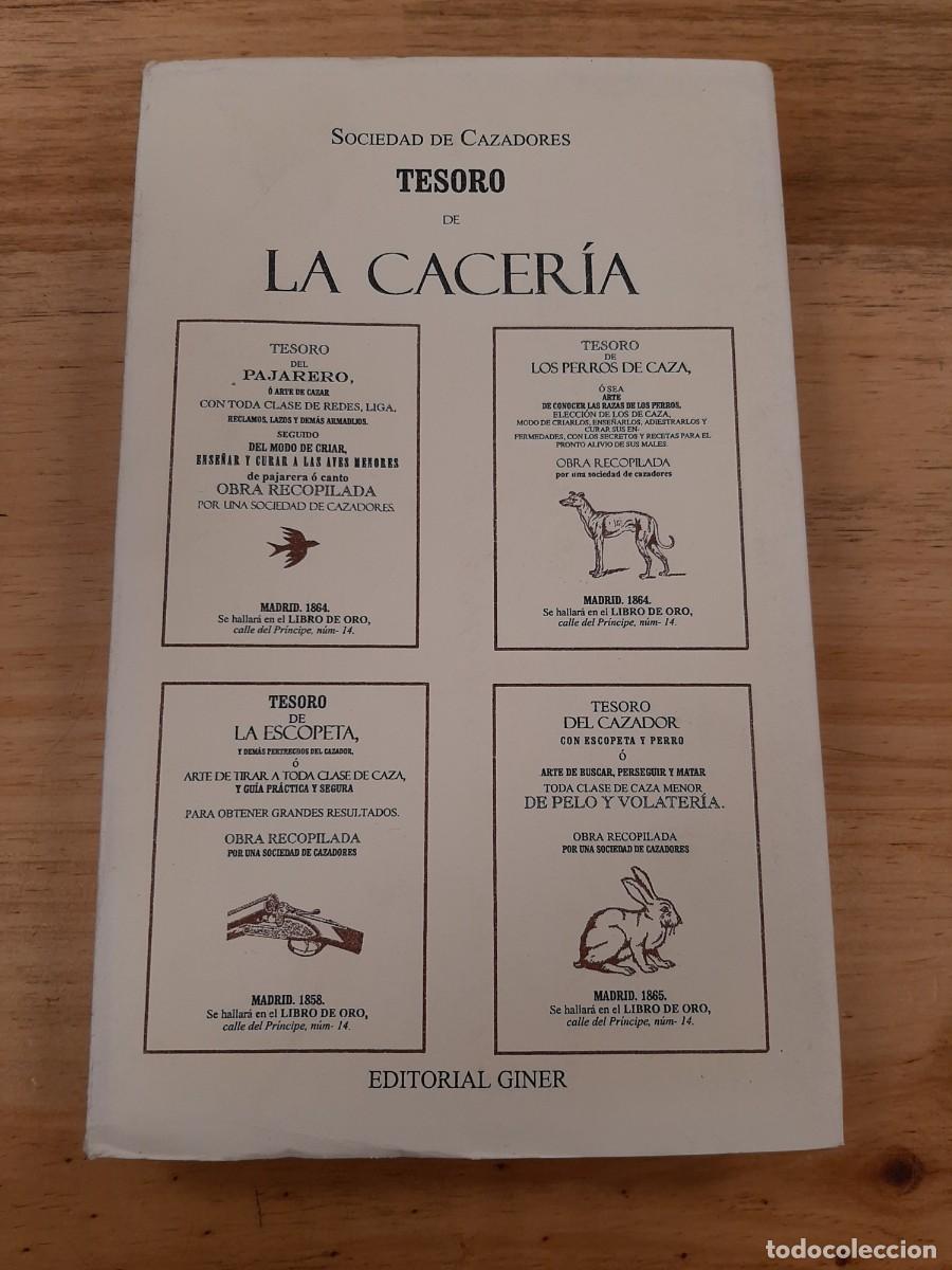 Libros de segunda mano: Tesoro de la Cacer&iacute;a - Editorial Giner en 1982 - Edici&oacute;n facs&iacute;mil - Foto 1