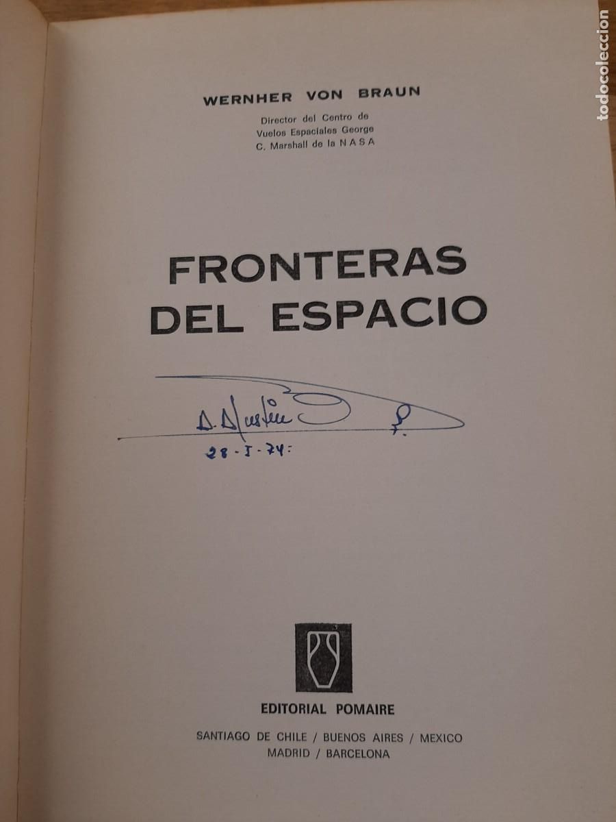 Libros de segunda mano: Fronteras del espacio - Wernher von Braun - Editorial Pomaire, 1969 - Foto 5