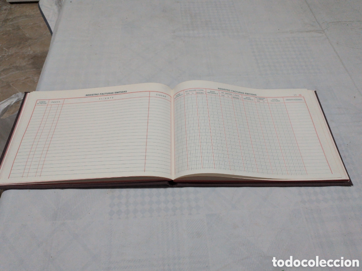 Libros de segunda mano: Antiguo Libro I.V.A. Reg. Facturas emitidas. PEC. NUEVO - Foto 4