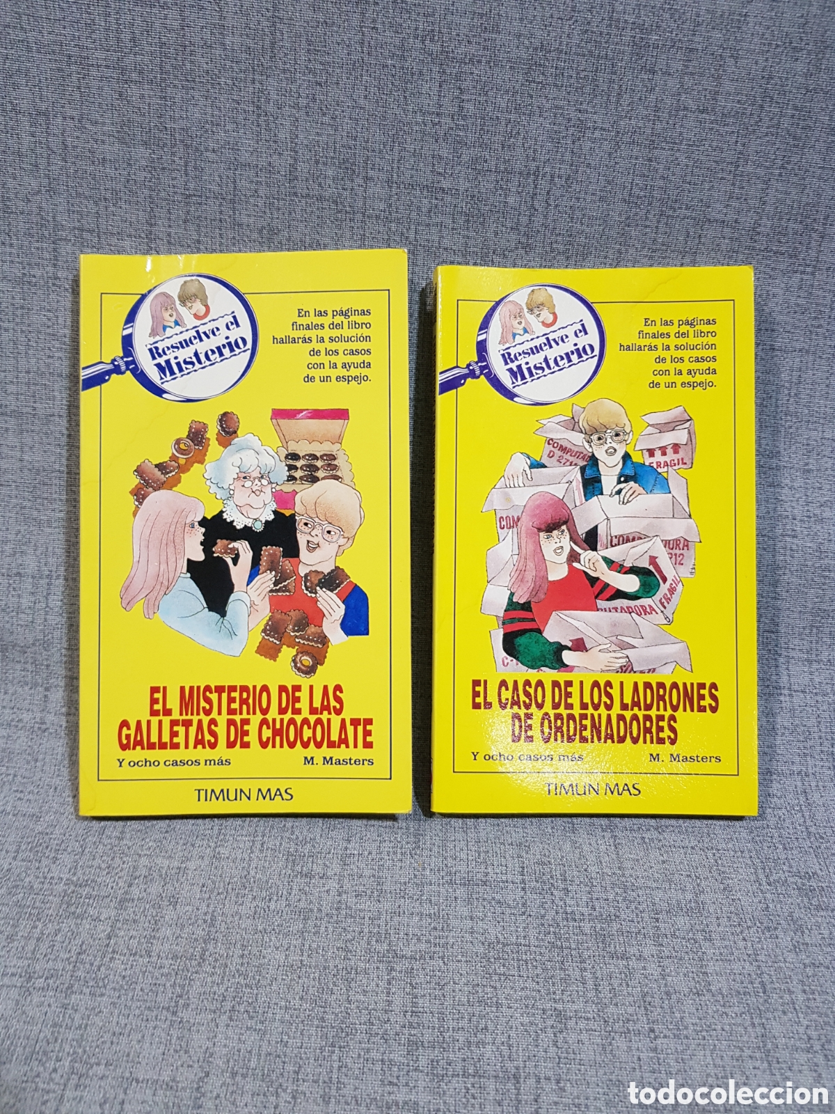 Libros de segunda mano: EL MISTERIO DE LAS GALLETAS DE CHOCOLATE/EL CASO DE LOS LADRONES DE ORDENADORES. TIMUN MAS 1985 1986