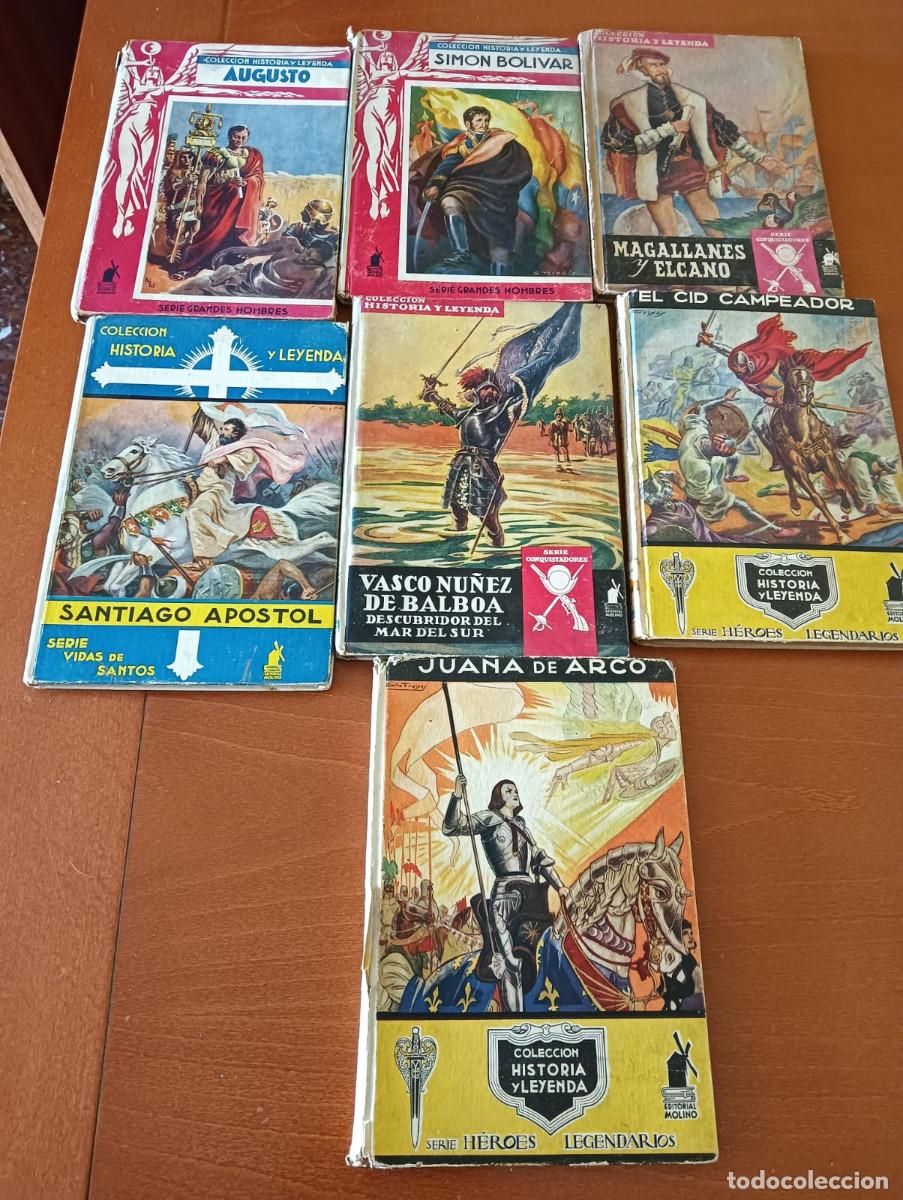 Libros de segunda mano: LOTE 7 LIBROS COLECCI&Oacute;N HISTORIA Y LEYENDA E. FREIXAS EDITORIAL MOLINO