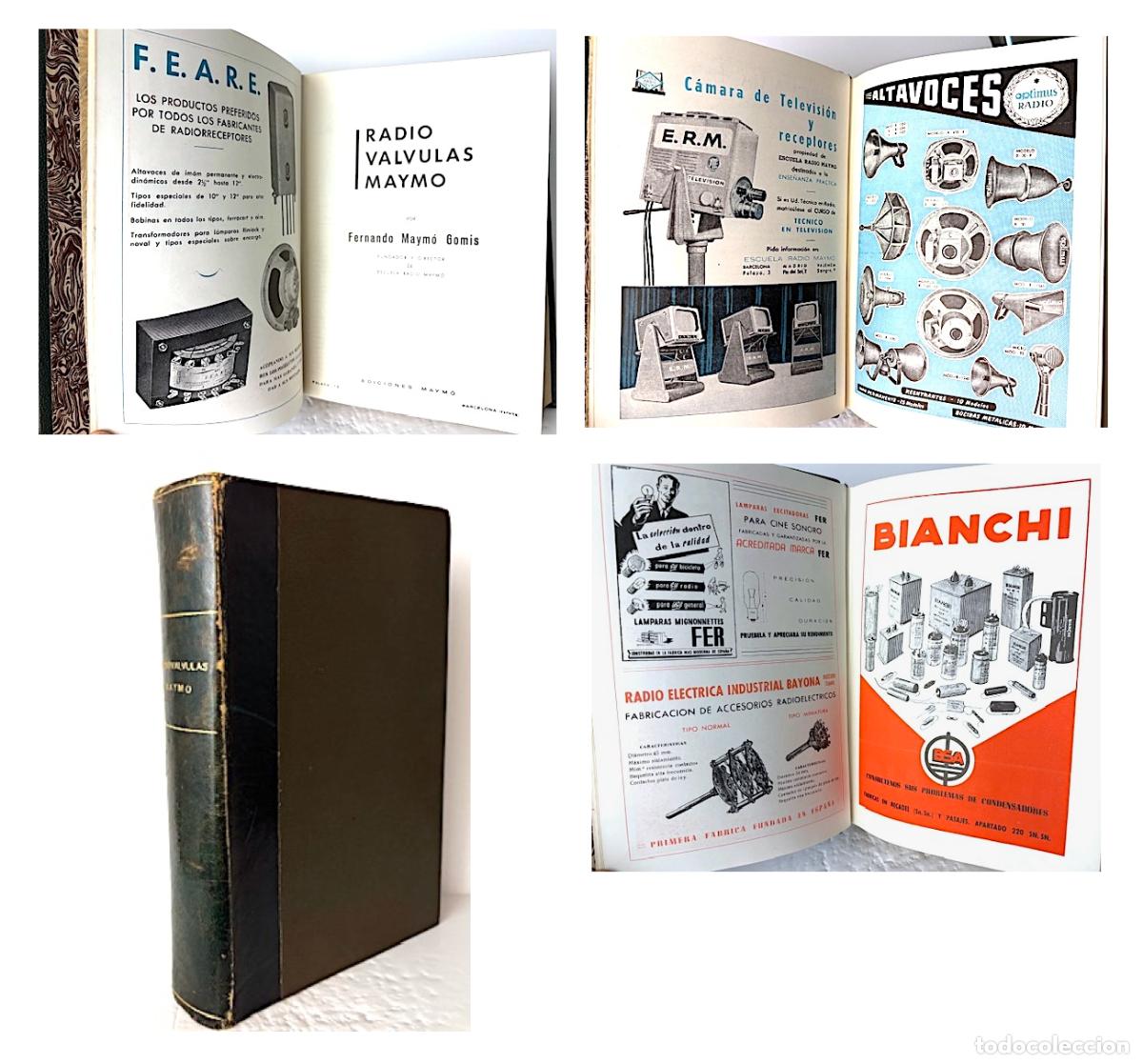 Second hand books: Radio V&aacute;lvulas MAYMO fichero universal de l&aacute;mparas electr&oacute;nicas de D.Fernando Maymo
