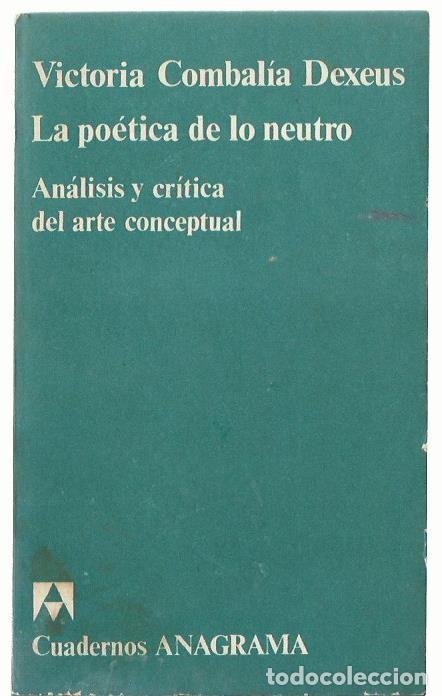 Libros de segunda mano: Victoria COMBAL&Iacute;A DEXEUS : La po&eacute;tica de lo neutro (An&aacute;lisis y cr&iacute;tica del arte conceptual). 1975