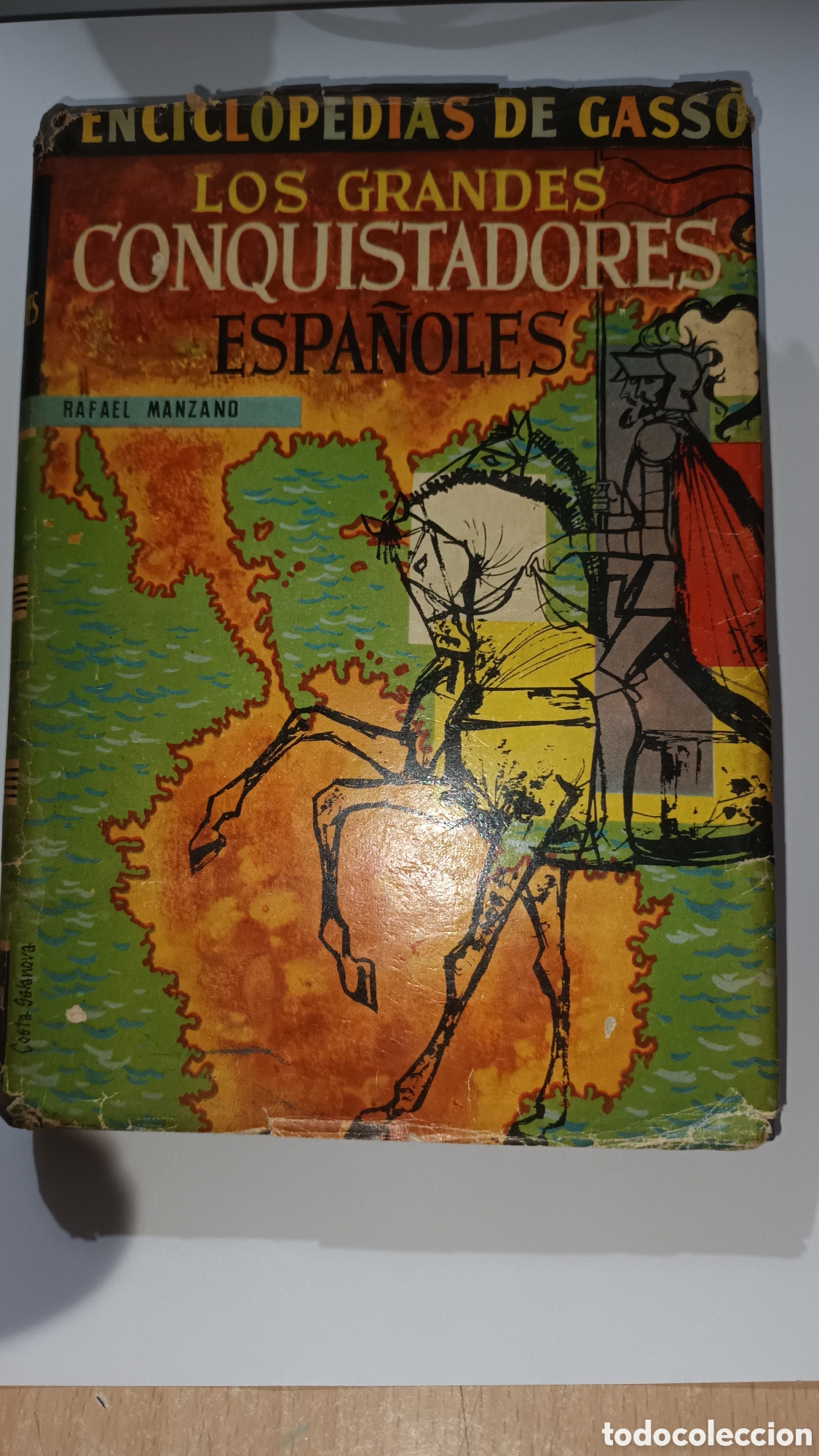 Libros de segunda mano: Los grandes conquistadores espa&ntilde;oles. Enciclopedias Gass&oacute;