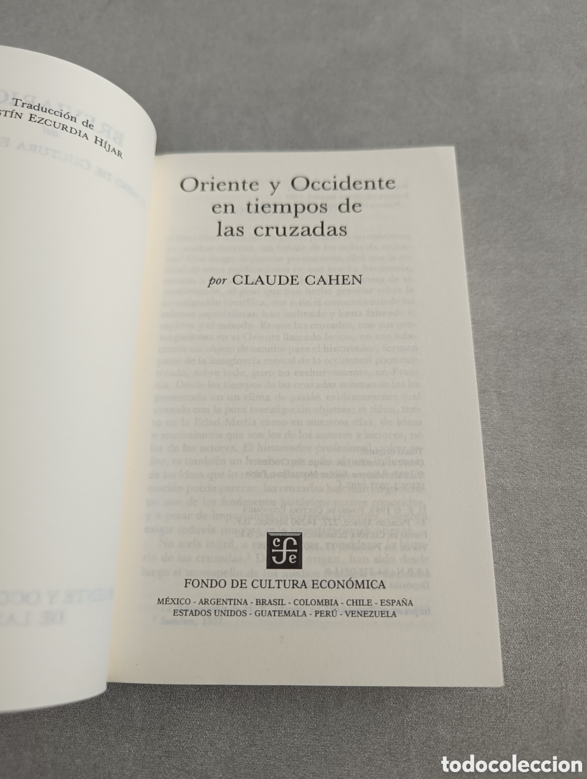Libros de segunda mano: ORIENTE Y OCCIDENTE EN TIEMPOS DE LAS CRUZADAS - CLAUDE CAHEN. - Foto 3