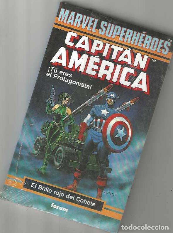 Libros de segunda mano: CAPITAN AMERICA &iexcl;TU ERES EL PROTAGONISTA!: EL BRILLO ROJO DEL COHETE