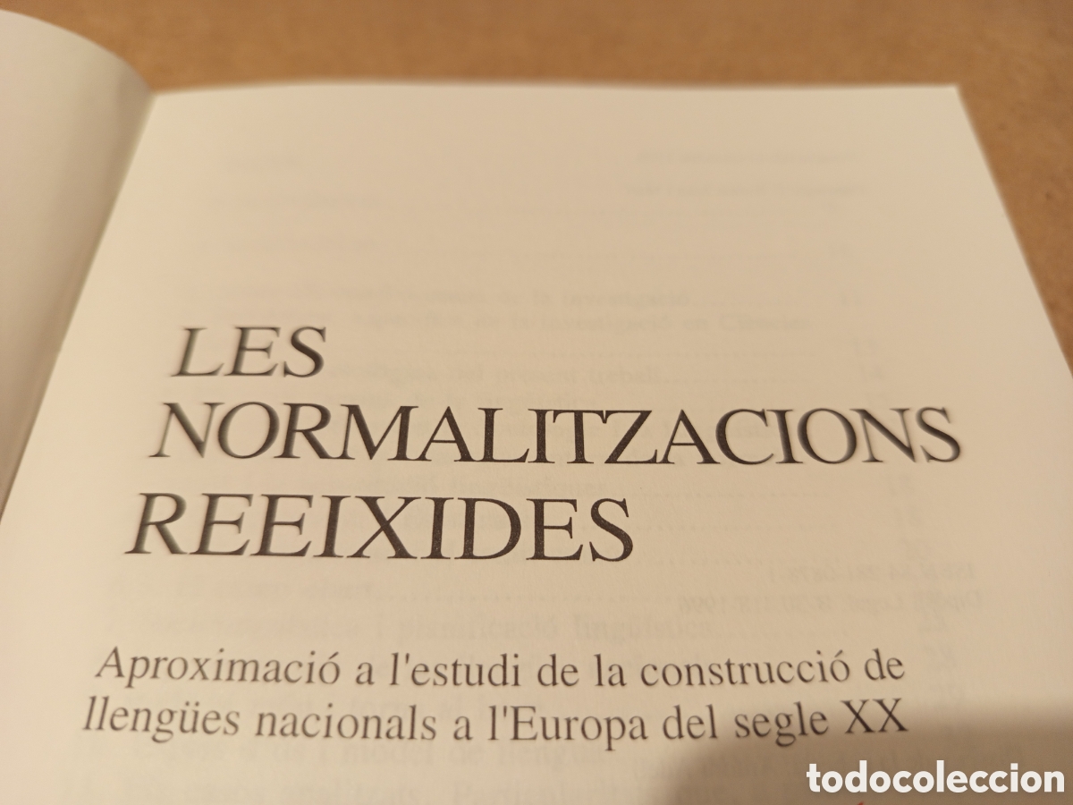 Libros de segunda mano: LES NORMALITZACIONS REEIXIDES (BERNAT JOAN I MARI) - Foto 2