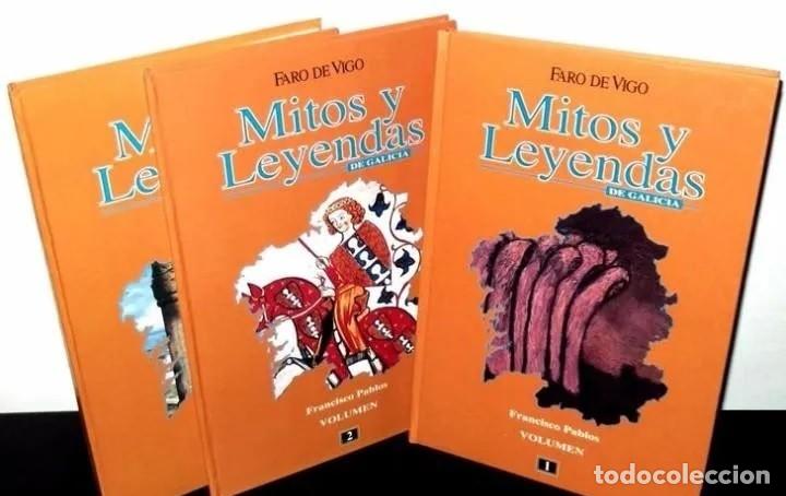 Libros de segunda mano: �F3517 - MITOS Y LEYENDAS DE GALICIA. [COMPLETA 3 TOMOS]. HISTORIA. MITOLOGIA. TRADICION. VIGO 1993.