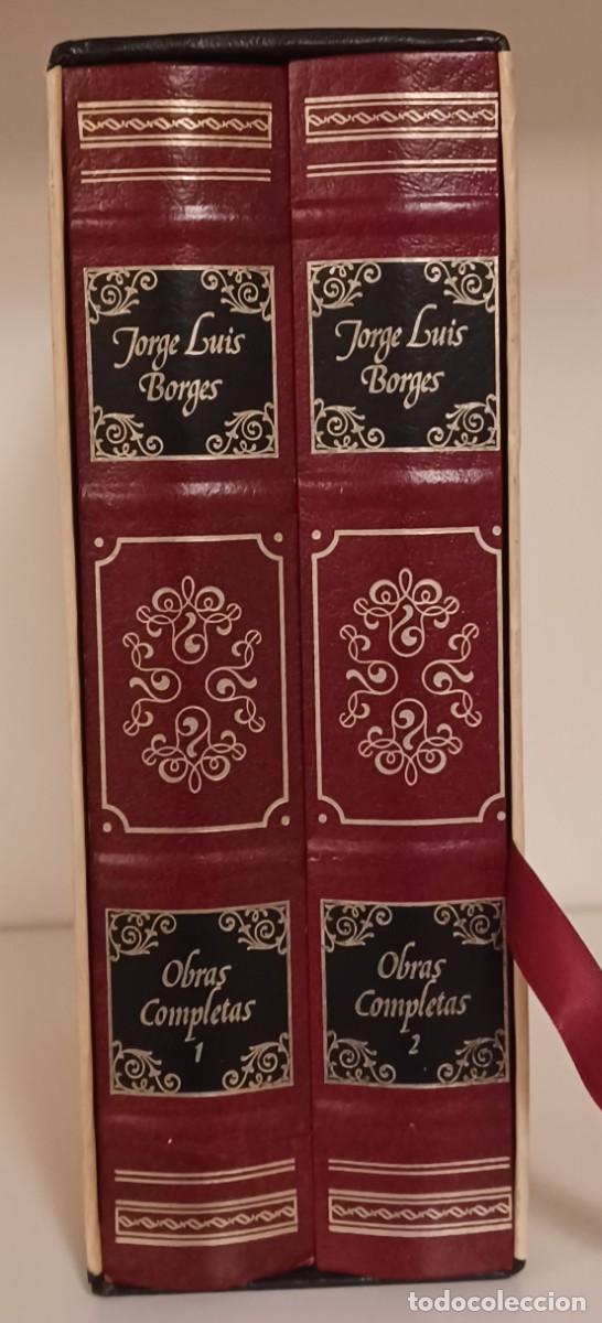 Libros de segunda mano: Jos&eacute; Luis Borges &rdquo;OBRAS COMPLETAS&rdquo; dos vol&uacute;menes. EMECE Editores SA, 1984
