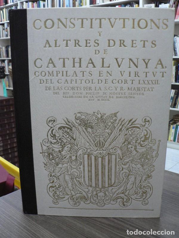 Libros de segunda mano: Constitucions y altres drets de Cathalunya: Estudis introductoris - Pons i Guri, Font i Rius - Base