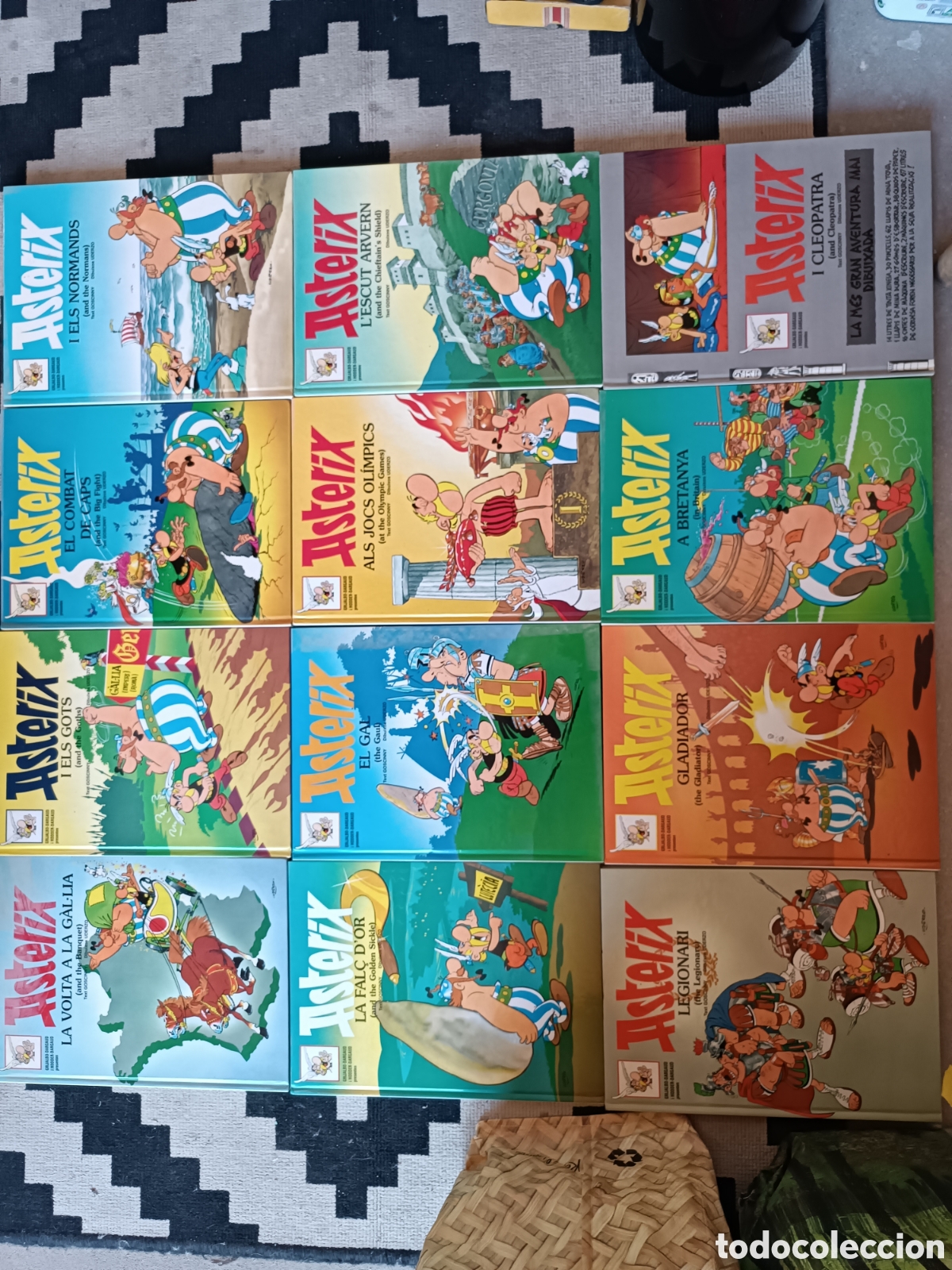 Libros de segunda mano: Colecci&oacute; completa Ast&eacute;rix edici&oacute; catal&agrave;-angles