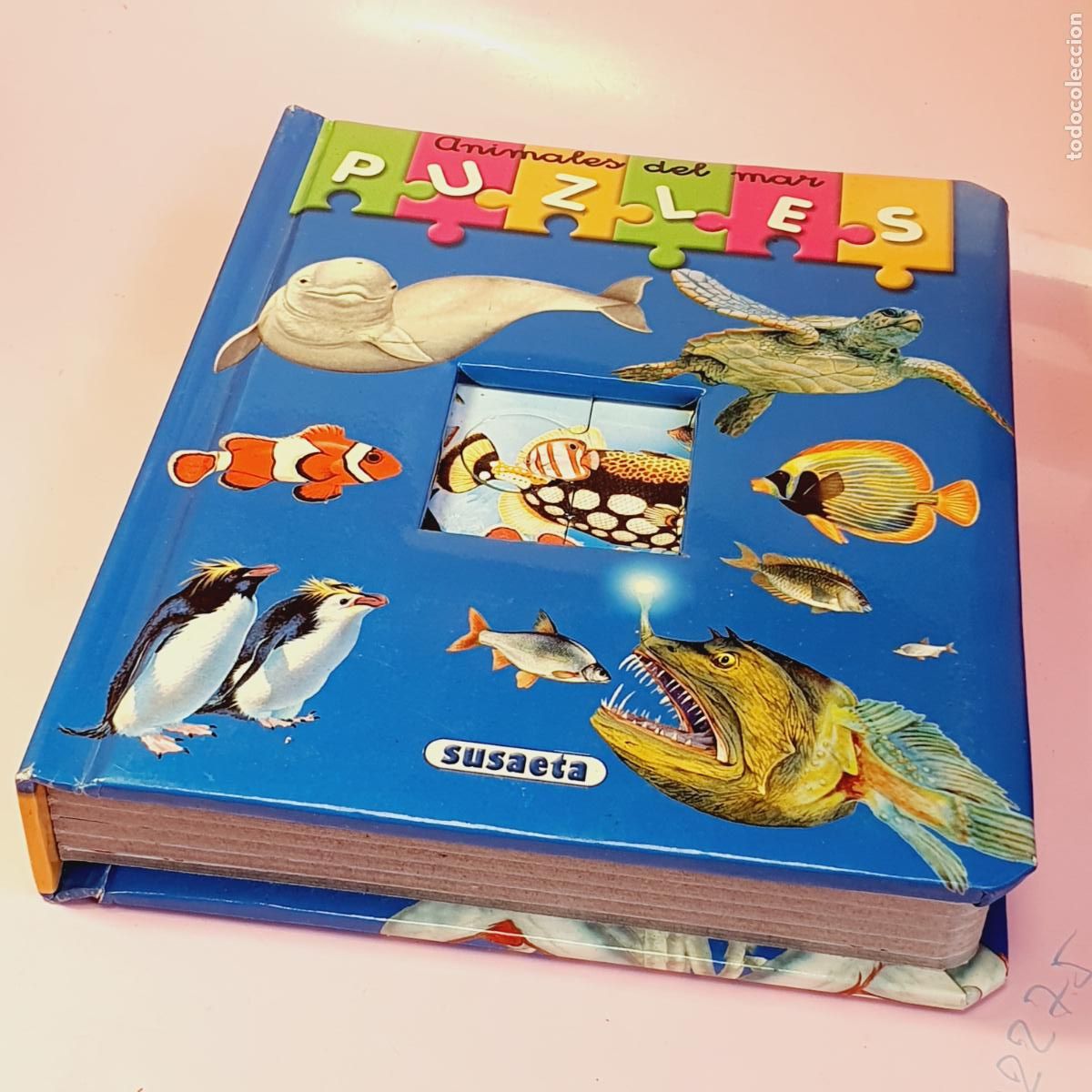 Libros de segunda mano: LIBRO/PUZLES-ANIMALES DEL MAR-SUSAETA.EDICIONES-VER FOTOGRAF&Iacute;AS.